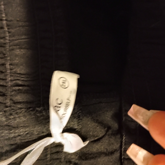 NWT Womens 2xl black wide legged ankle pants - Picture 7 of 8